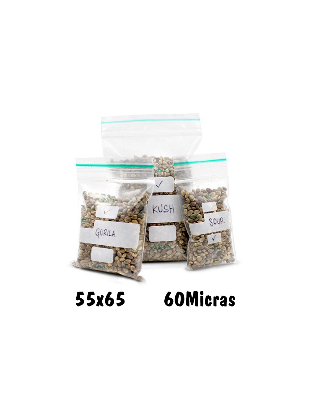 Bolsa Zip 55x65mm (1.000uds) escritura Bolsa Zip 55x65mm (1.000uds) escritura