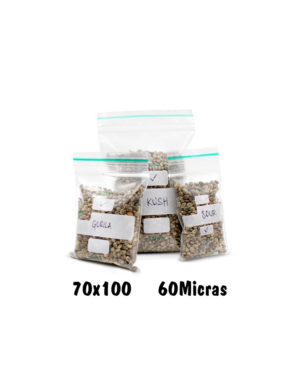Bolsa Zip 70x100mm (1.000uds) escritura Bolsa Zip 70x100mm (1.000uds) escritura