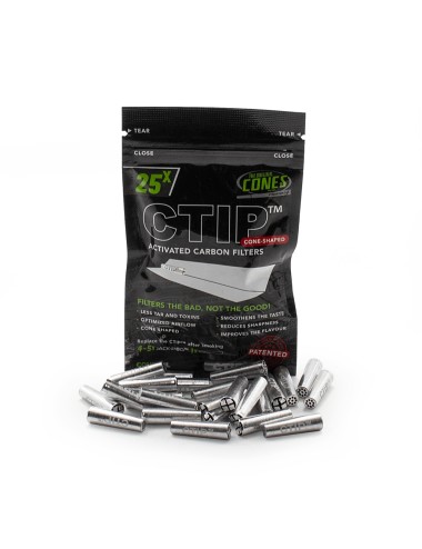 Filtros Carbón Aluminio CTIP Bolsa (25uds) (Cones)