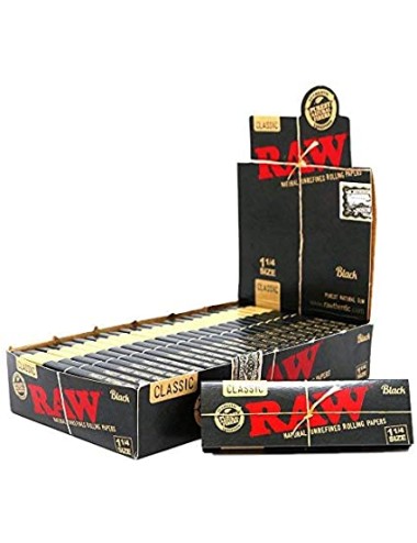 Papel Black 1 1/4 (24uds) (Raw)