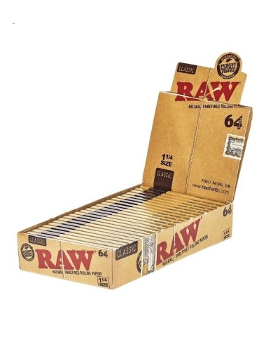 Papel 1 1/4 64 Papeles (24uds) (Raw)