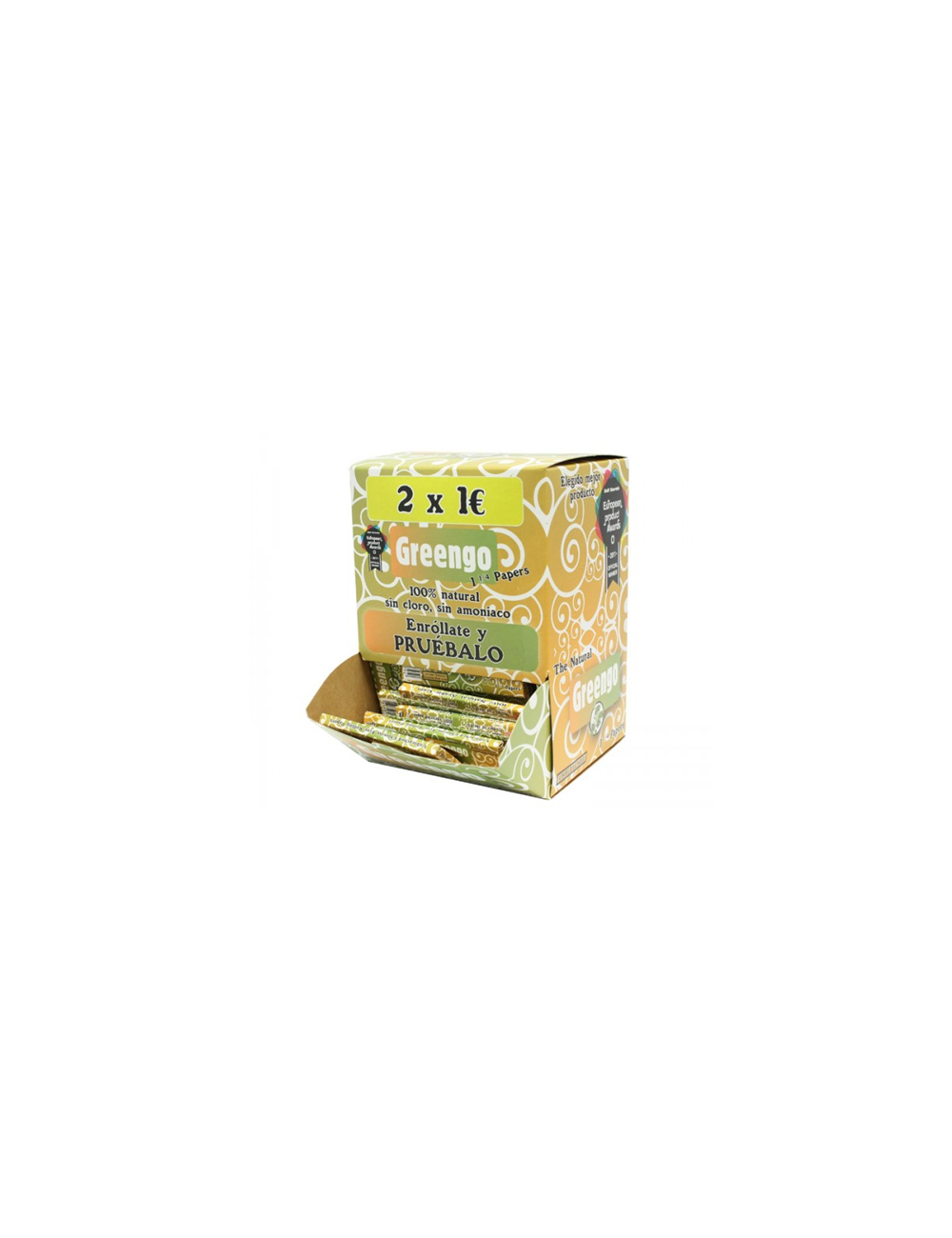 Papel Expositor 1 1/4 (100uds) (Greengo) Papel Expositor 1 1/4 (100uds) (Greengo)