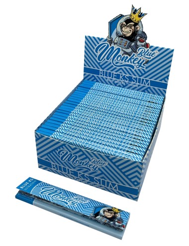 Papel Monkey King Size Blue (50 Libritos)