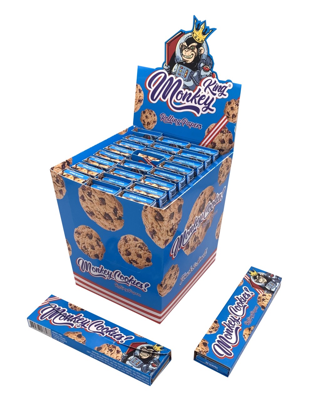 Papel Monkey King Size + Tips - PACK Cookies (24 Libritos) Papel Monkey King Size + Tips - PACK Cookies (24 Libritos)