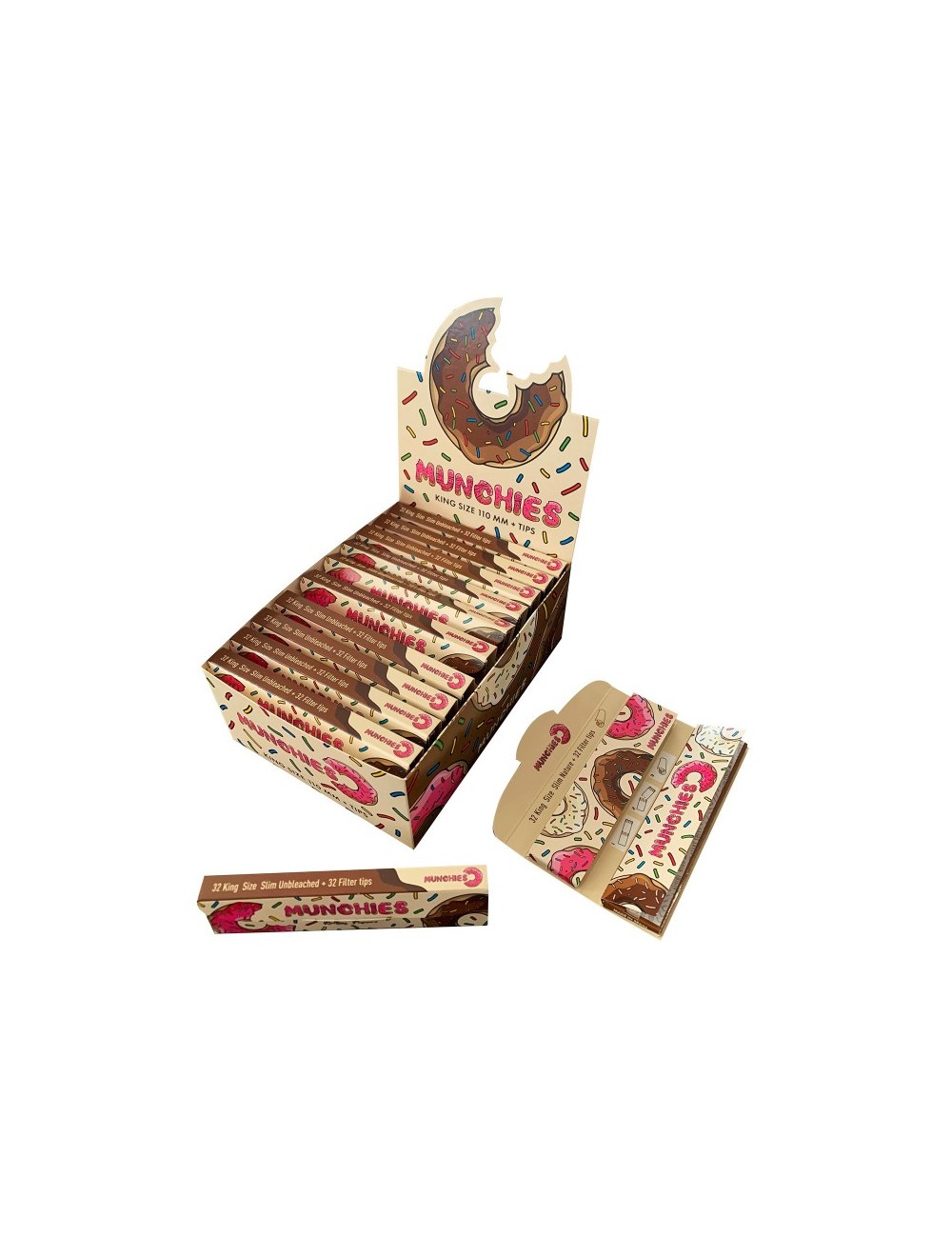 Papel Monkey King Size + Tips Munchies (24 Libritos) Papel Monkey King Size + Tips Munchies (24 Libritos)