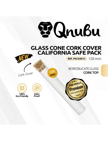 Funda Cono Cristal 120mm Tapa Corcho pack 5unidades (Qnubu)