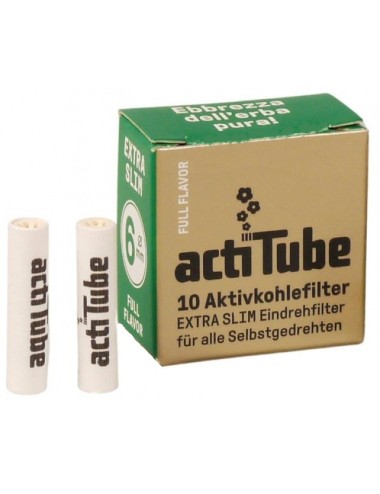 Filtros Carbón Tune Xtra-Slim 0.6mm (Caja 50uds) (ActiTube)