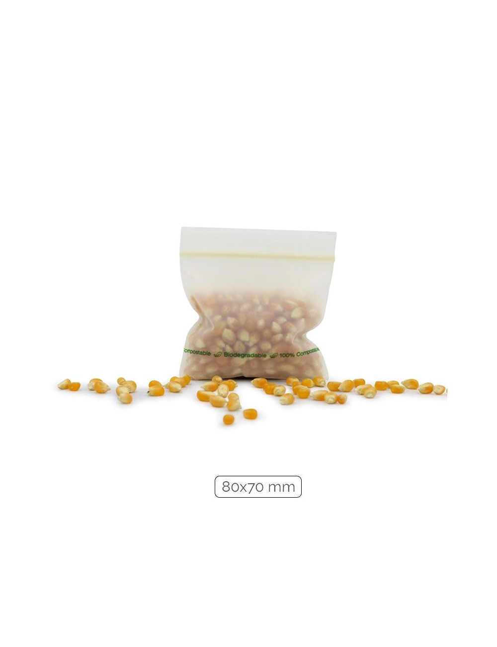 Bolsa Zip Biodegradables 80x70mm (1.000uds) Bolsa Zip Biodegradables 80x70mm (1.000uds)