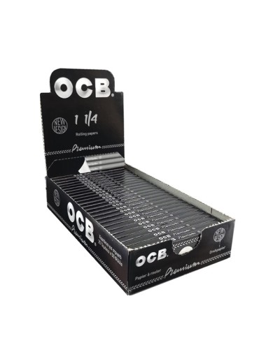 Papel OCB Premium Black Thinking 1 1/4 (25uds)
