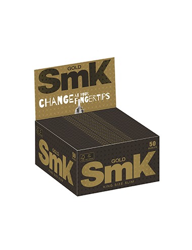 Papel SMK Gold King Size Slim White (50uds)