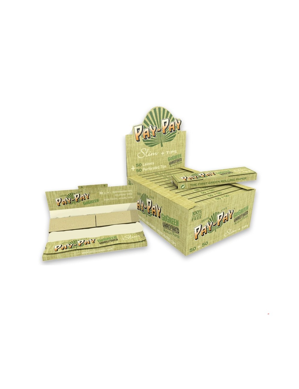 Papel Gogreen Slim Genuine + Filtros (24uds) (Pay-Pay)