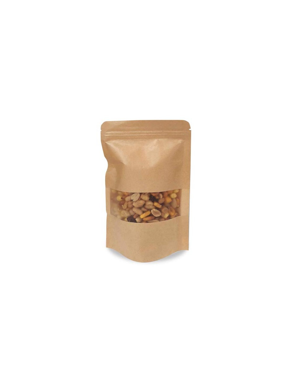 Bolsa Zip  Mylar Kraft/Ventana  (50uds)