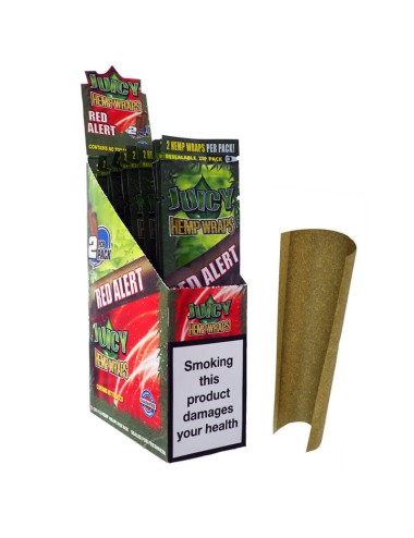 Papel Sabores (Juicy Hemp Wraps) Red Alert (Fresa) (2x25)