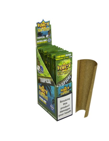 Papel Sabores (Juicy Hemp Wraps) Tropical (Piña) (2x25)