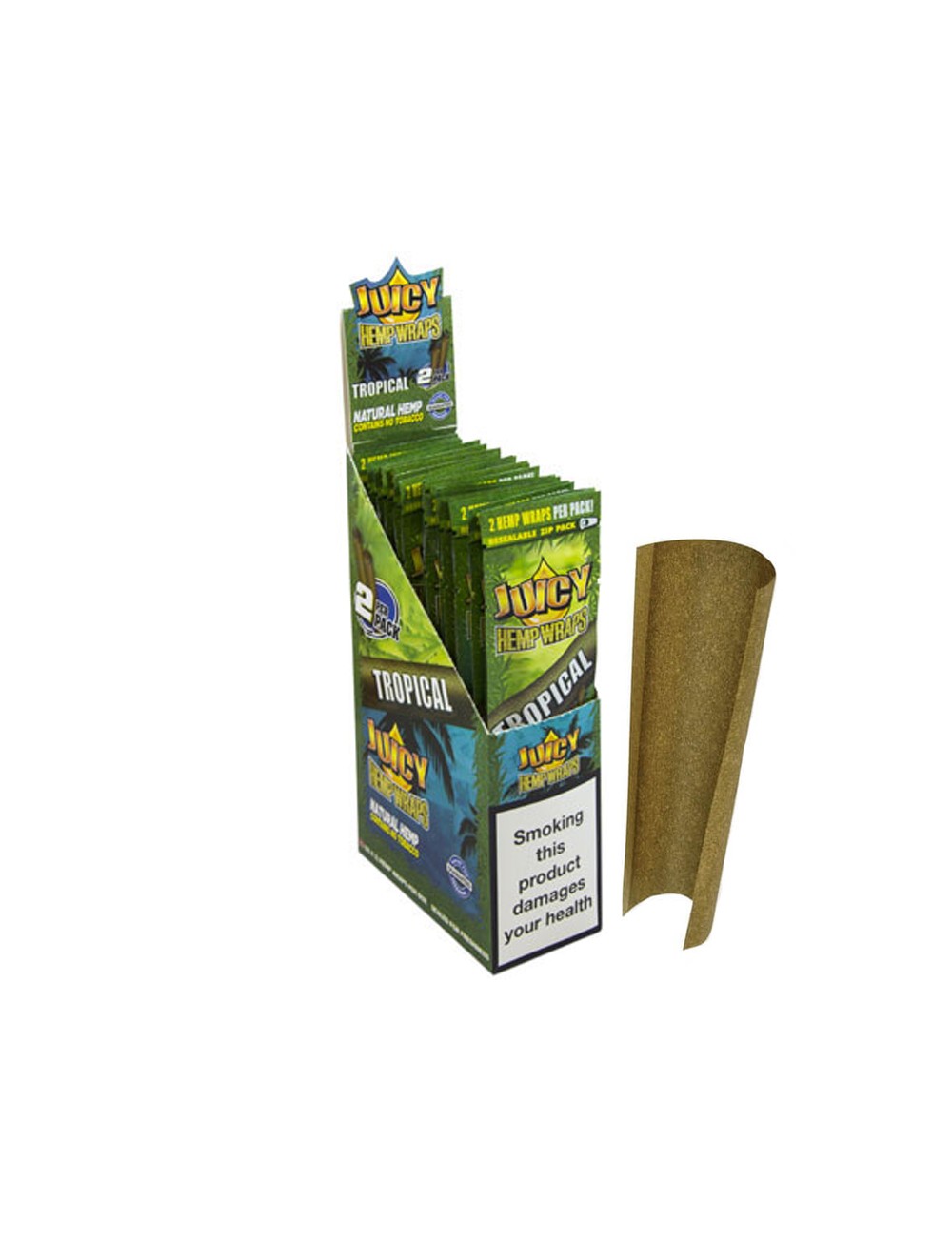 Papel Sabores (Juicy Hemp Wraps) Tropical (Piña) (2x25)