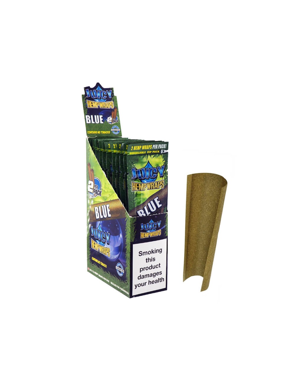 Papel Sabores (Juicy Hemp Wraps) Blue (Mora) (2x25)