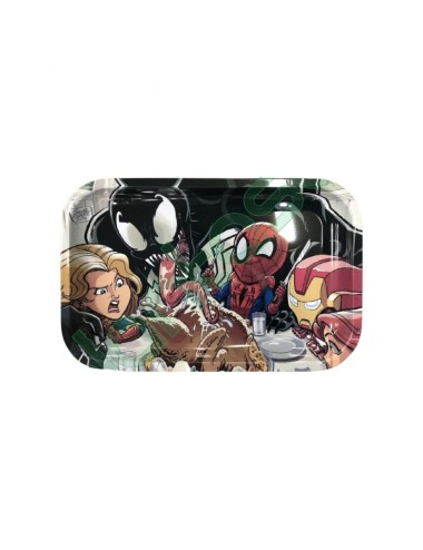 Bandeja Metálica - Superheroes - M 27x17cm