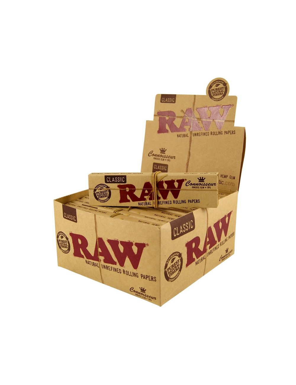 Papel Connoisseur King Size Slim + Tips 24 libritos (32 papeles) (Raw) Papel Connoisseur King Size Slim + Tips 24 libritos (32 papeles) (Raw)