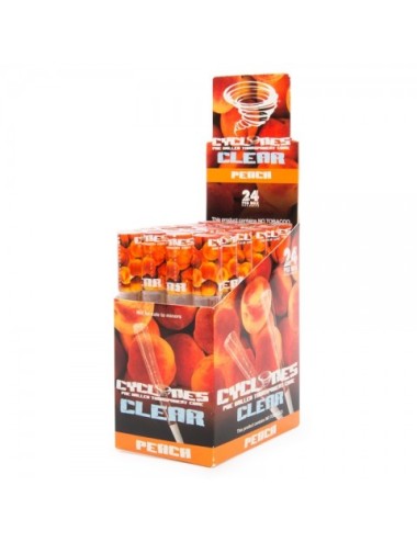 Cyclones clear Peach (Melocotón) 24 unidades