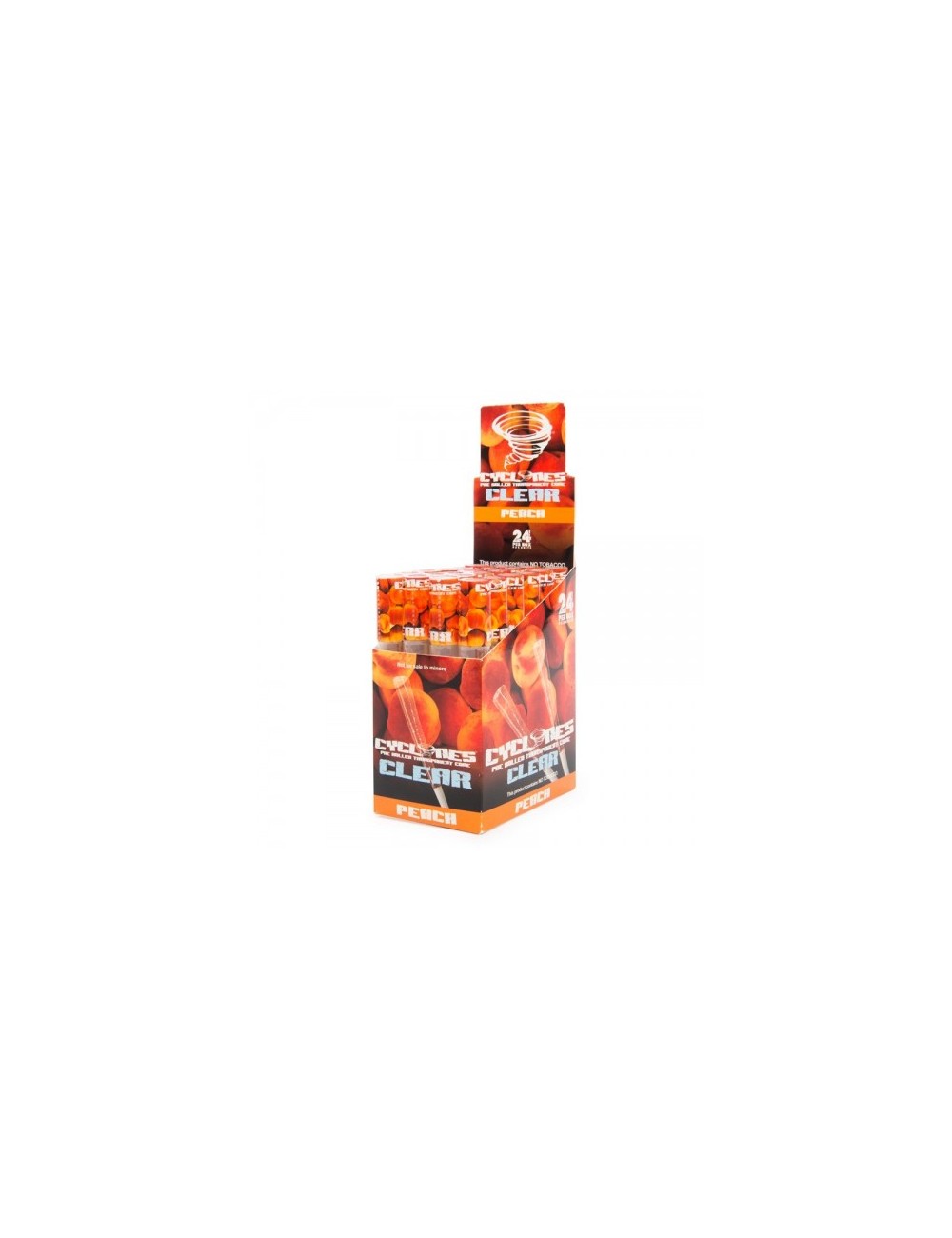 Cyclones clear Peach (Melocotón) 24 unidades Cyclones clear Peach (Melocotón) 24 unidades