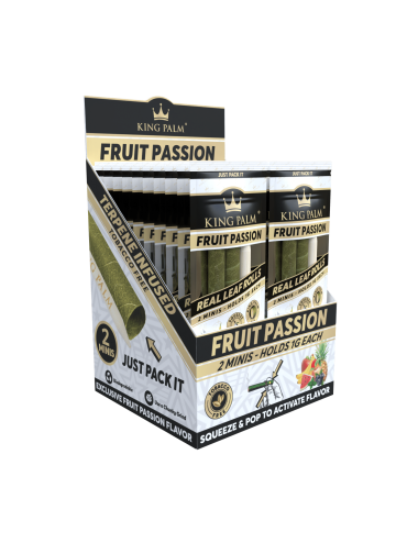 King Palm display box 20 sobres (2 x mini) Fruit Passion