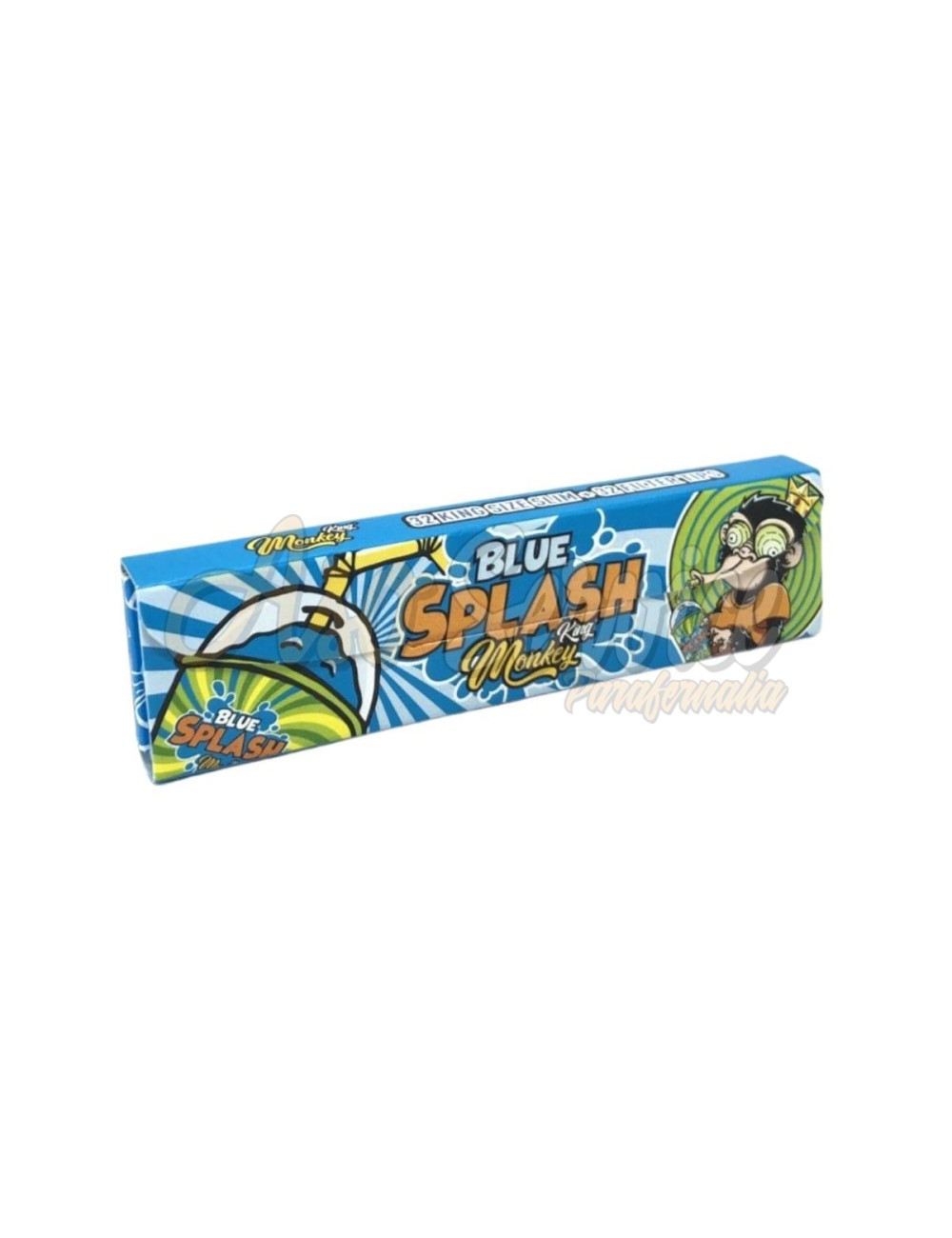 Papel Monkey King Size + Tips - PACK Blue Splash librito Papel Monkey King Size + Tips - PACK Blue Splash librito