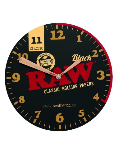 Reloj Raw Black Wall Clock