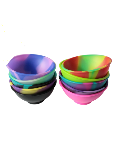 Cuenco Silicona Multicolor (10uds) (6,7cm Diámetro)