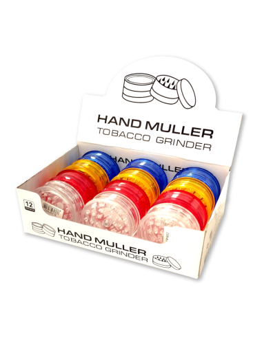 Grinder Plástico 3 Partes 60mm Colores (12uds)