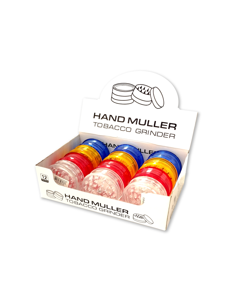 Grinder Plástico 3 Partes 60mm Colores (12uds) Grinder Plástico 3 Partes 60mm Colores (12uds)
