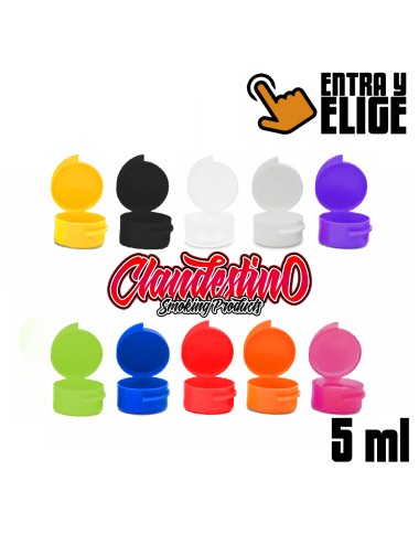 Bote 5ml con tapa (500 unidades) CLANDESTINO