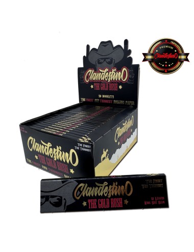 Papel King Size Brown THE GOLD RUSH (50uds) (Clandestino) Ultrafino