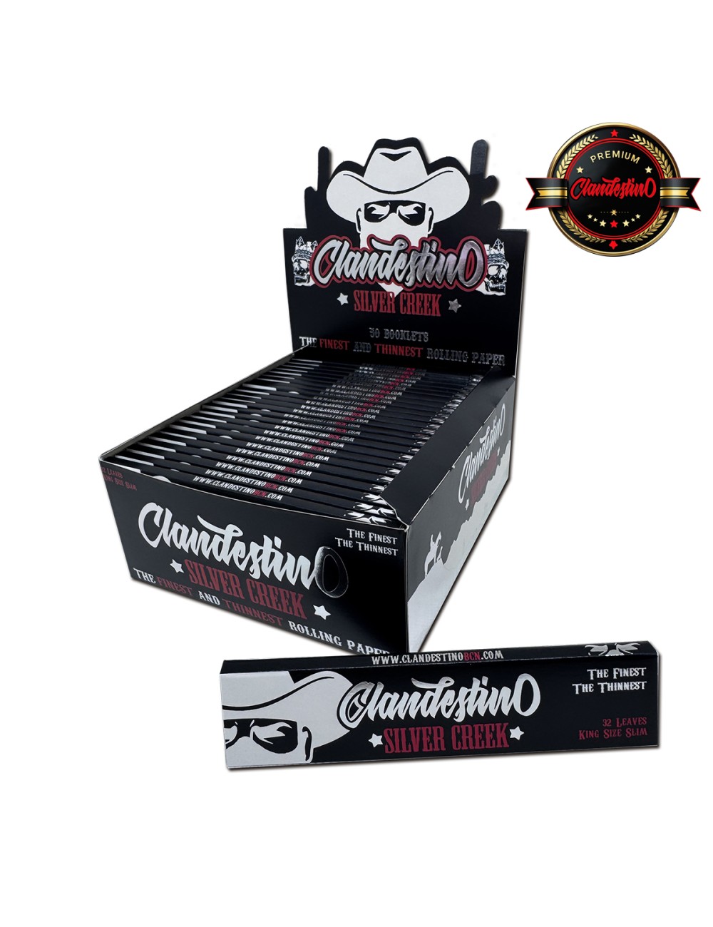 Papel King Size White SILVER CREEK (50uds) (Clandestino) Papel King Size White SILVER CREEK (50uds) (Clandestino)