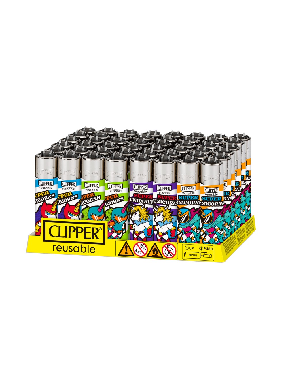 Mechero SUPER UNICORNS (48uds) (Clipper) Mechero SUPER UNICORNS (48uds) (Clipper)