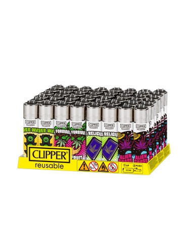 Mechero WEED LAWS (48uds) (Clipper)