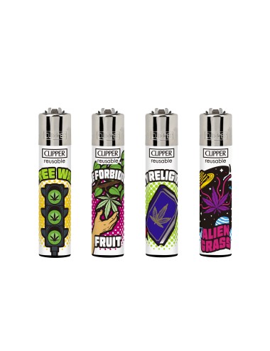 Mechero WEED LAWS (48uds) (Clipper)