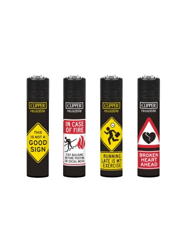 Mechero FUNNY SIGNS (48uds) (Clipper)