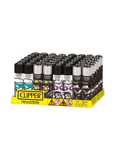 Mechero BIG HEADS (48uds) (Clipper)