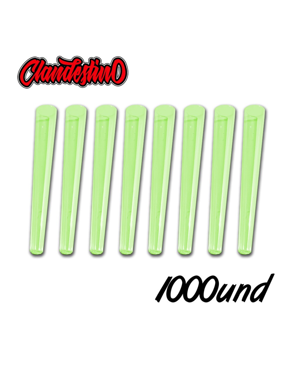 Fundas Conos color VERDE - SOLO TUBOS (1.000uds) (Clandestino)