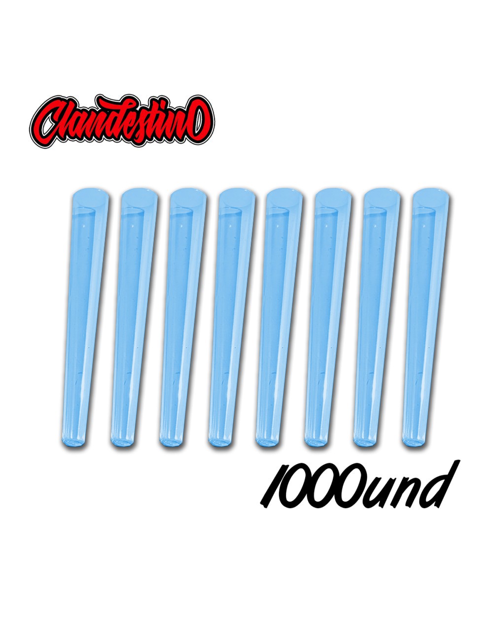 Fundas Conos color AZUL - SOLO TUBOS (1.000uds) (Clandestino)