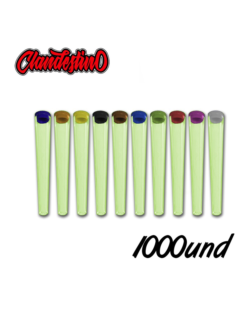 Fundas Conos VERDES + Tapones (1.000uds) (Clandestino)