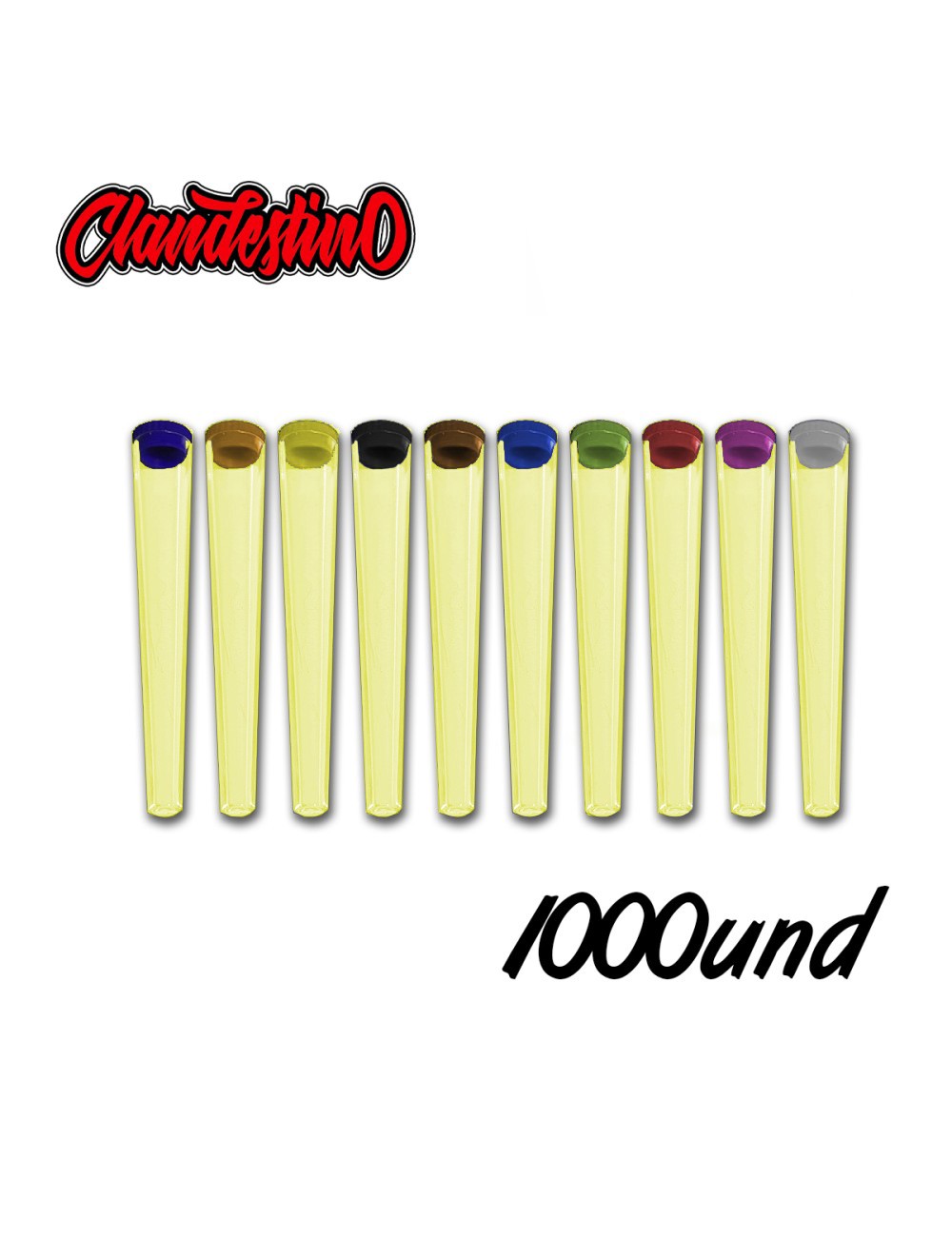 Fundas Conos AMARILLAS + Tapones (1.000uds) (Clandestino)